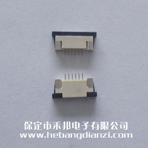 FPC座6P下 間距1.0