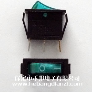KCD3-102船型開關 綠色