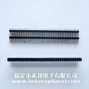 雙塑2.54雙排針 長21mm