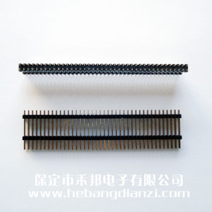 雙塑2.54雙排針 長25mm