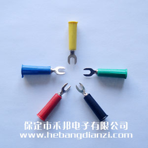 U型插片4mm-紅色 黑色 黃色 綠色 藍色