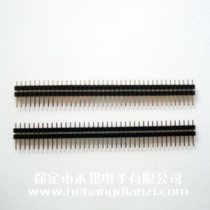 雙塑2.54單排針 長15mm