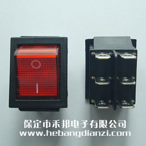KCD2-202船型開關 紅色