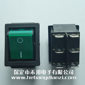 KCD2-202船型開關 綠色